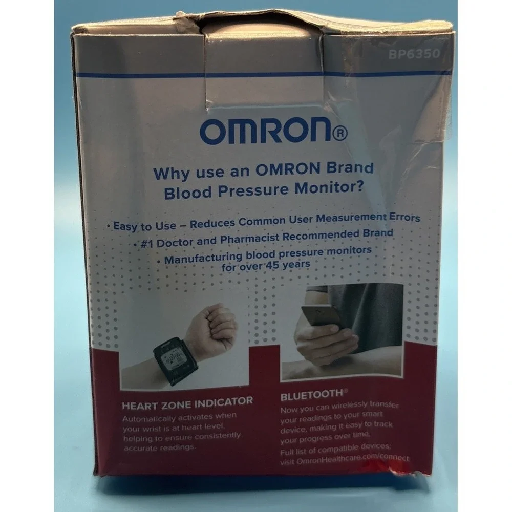 Omron 7 Series BP6350 Wrist Blood Pressure Monitor - Multicolor | 6356 Open Box